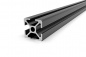 Preview: Aluminum profile 30x30 groove 8 I-type Black